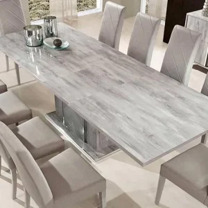 Bàn ăn mặt đá hiện đại